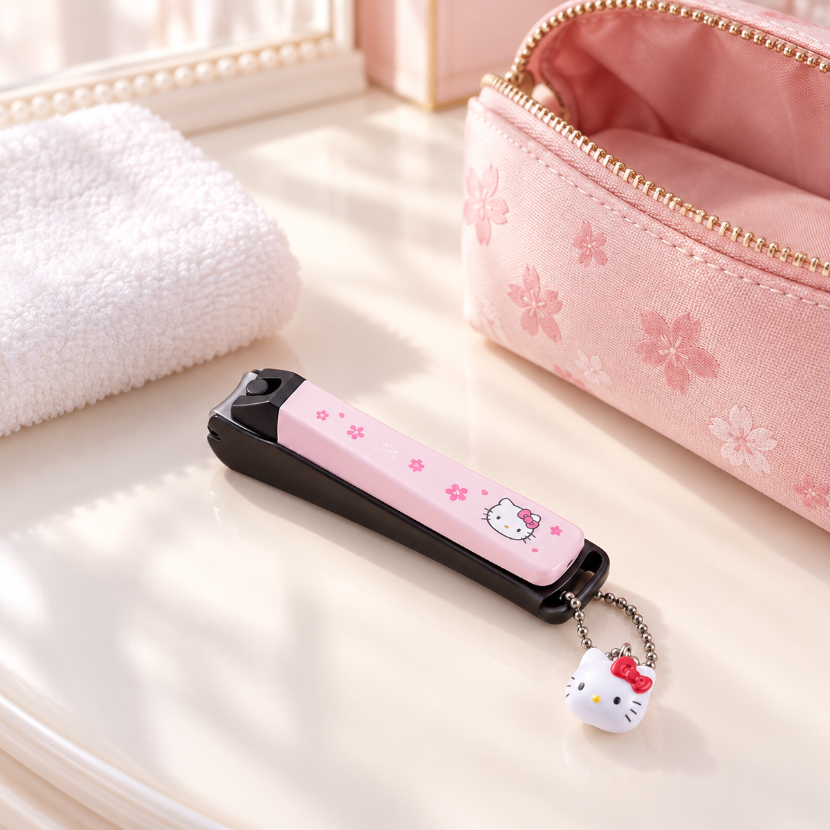 KAI Hello Kitty Hanasakura nail clipper travel beauty accessory