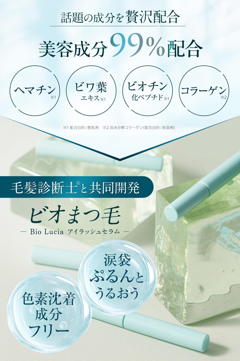 Bio Lucia Eyelash Serum 6mL | Japanese Lash Growth & Nourishing Serum