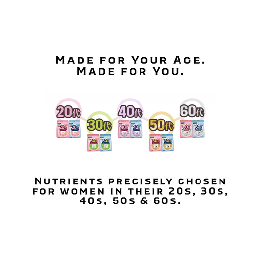 FANCL Good Choice Women's Daily Supplement | Age-Specific Formula | 20s 30s 40s 50s 60s | Made in Japan