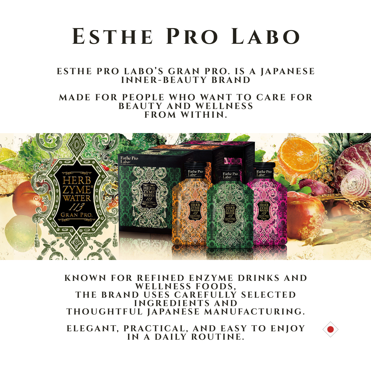 Esthe Pro Labo Herbzyme Water 113 Granpro Ginger | 400mL