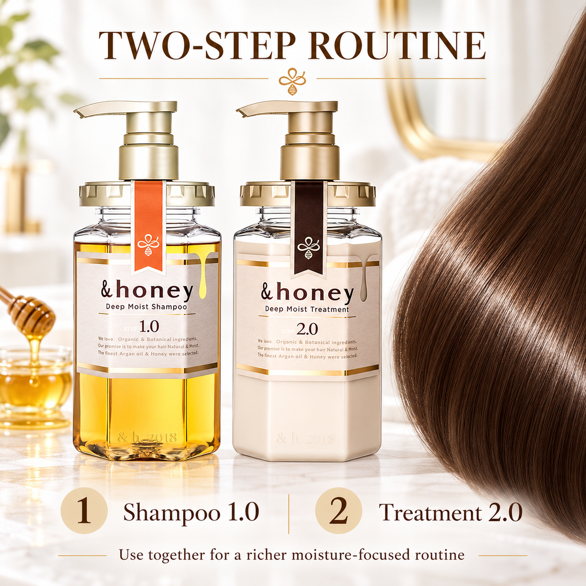 &honey Deep Moist two-step routine