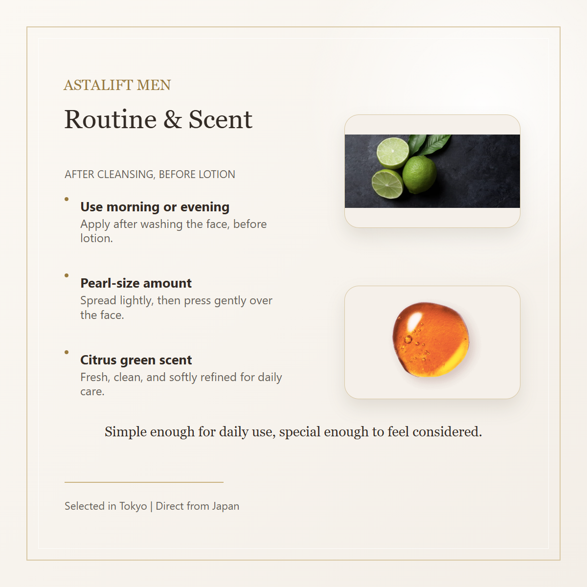 ASTALIFT MEN Jelly Aquarysta routine and scent gallery