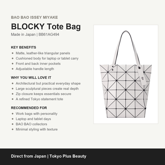 BAO BAO ISSEY MIYAKE BLOCKY Tote Bag benefits