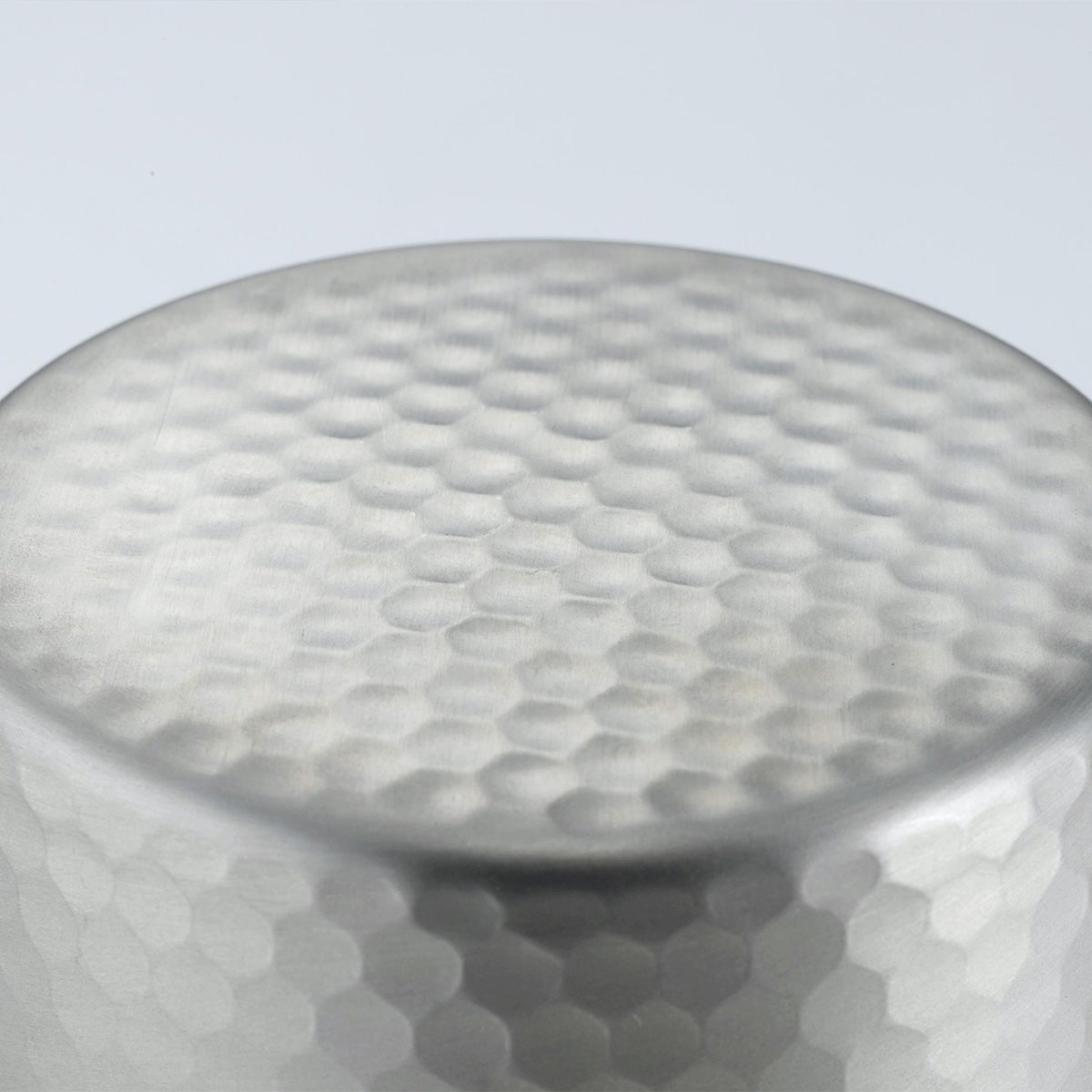 Official photo of hammered stainless steel finish