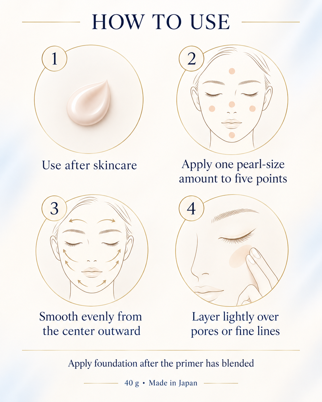 How to use Clé de Peau Beauté Voile Correcteur n primer