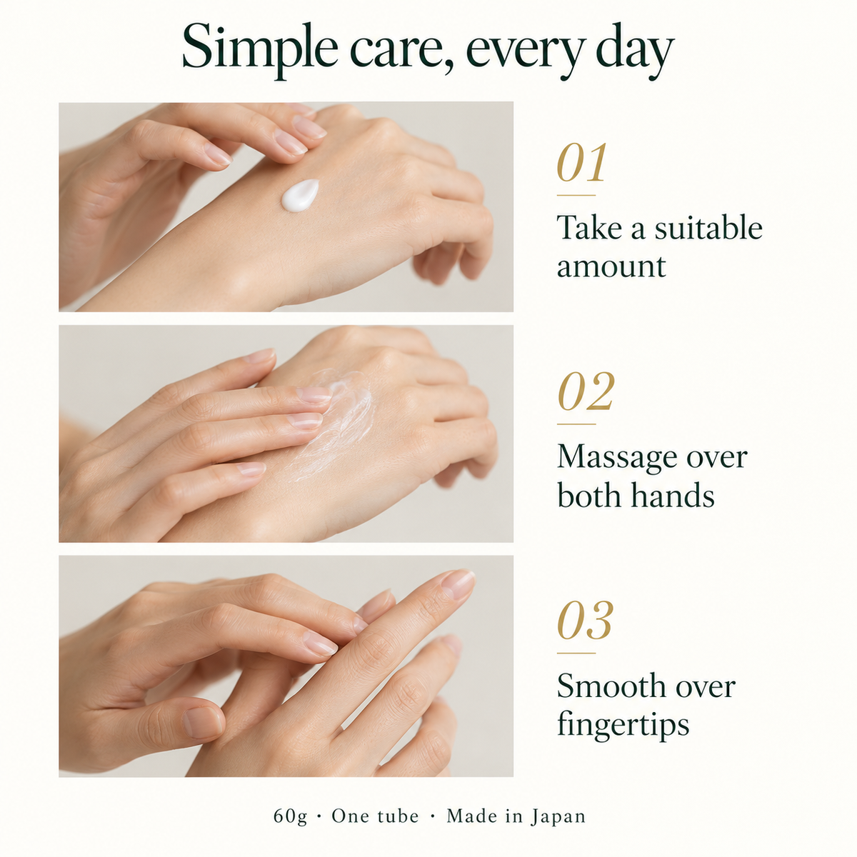 Coenrich The Premium CICA Repair Hand Cream 60g — 05-howto