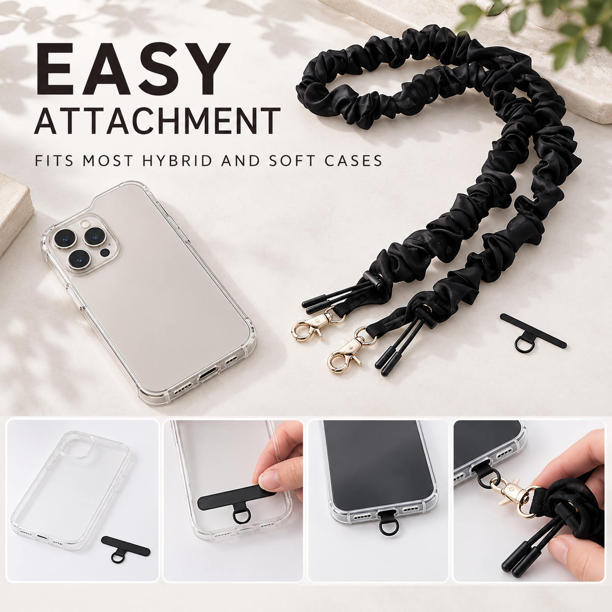 Elecom shoulder strap easy attachment