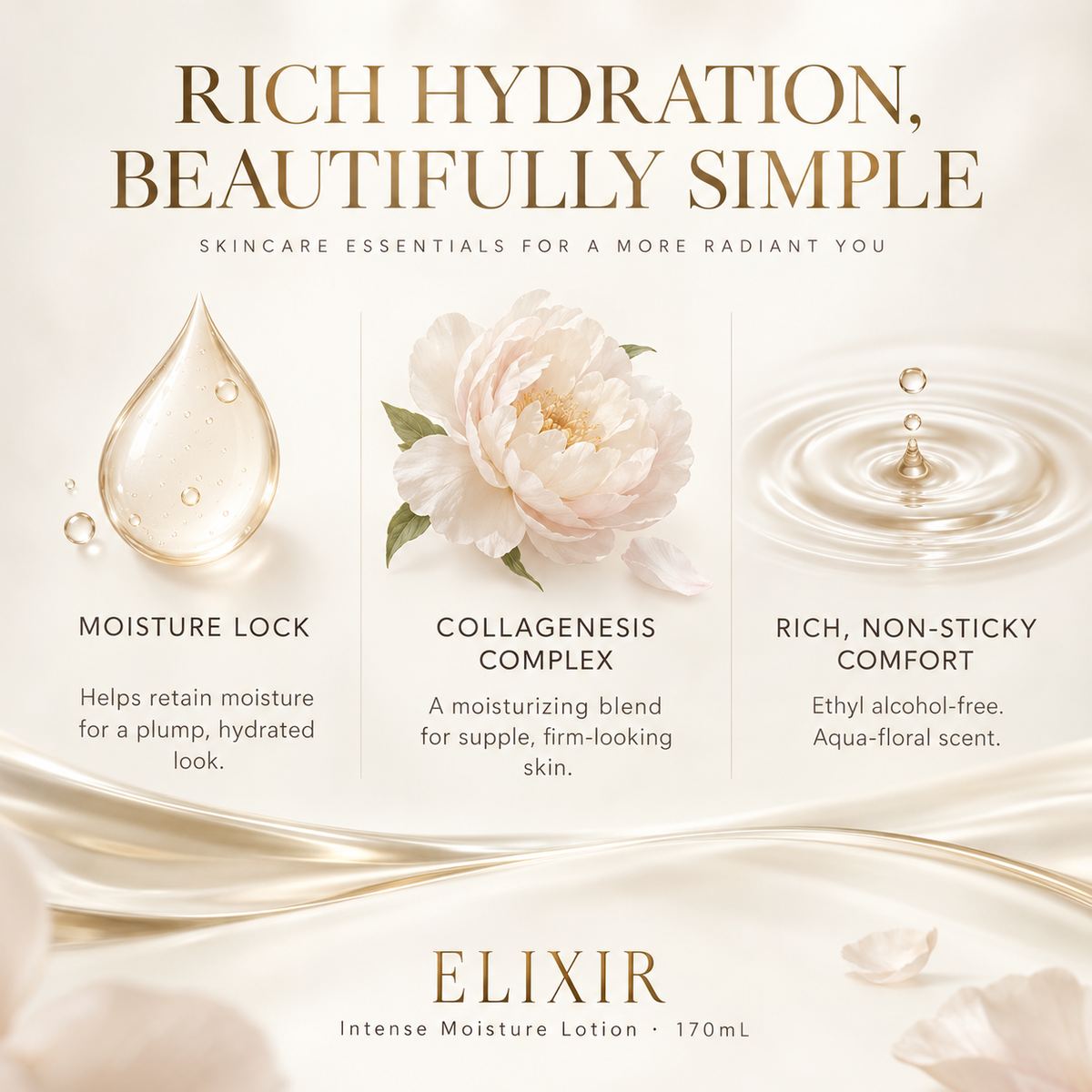 ELIXIR Lift Moist Lotion Intense Moisture ca 170mL — 03-features