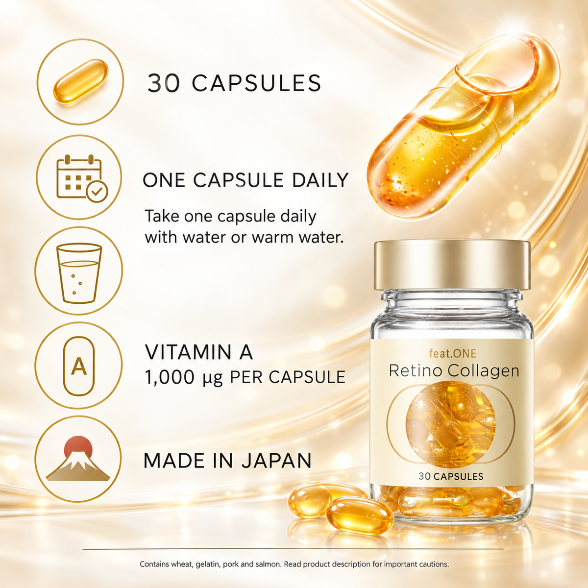 feat.ONE Retino Collagen daily use and allergen information