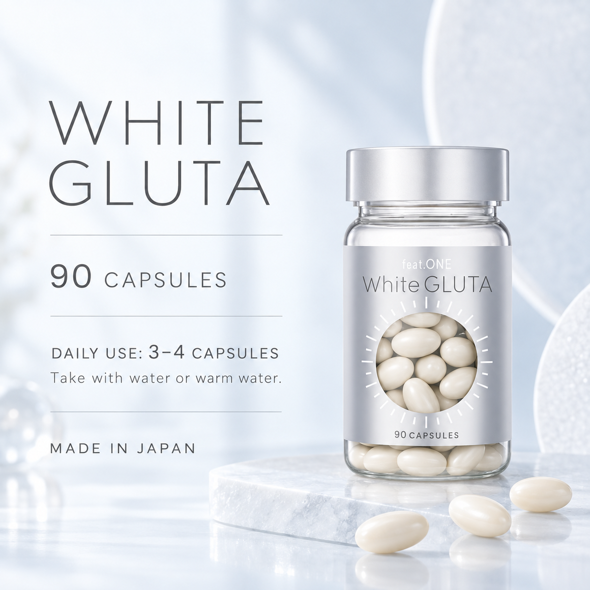 feat.ONE White GLUTA daily use information