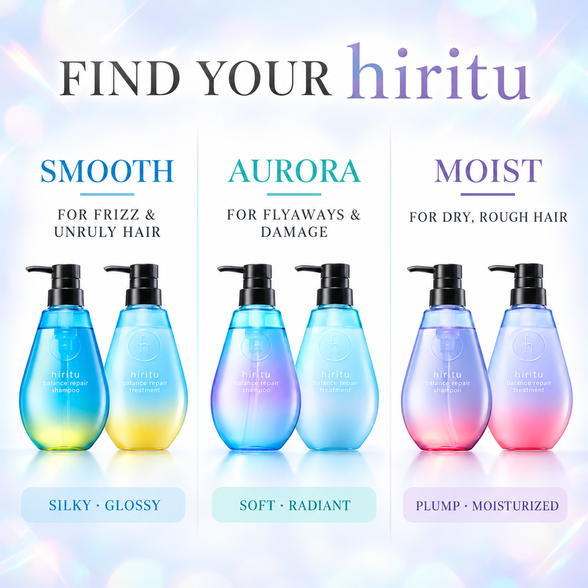 hiritu Balance Repair Hair Treatment | Aurora | Cassis & Patchouli