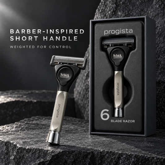 progista barber-inspired weighted short handle