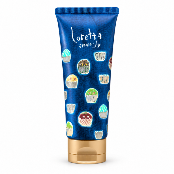 Loretta Grease Jelly 70g tubo azul em branco