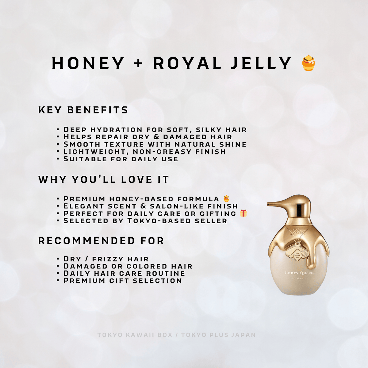 ReFa HONEY QUEEN shampoo and treatment routine