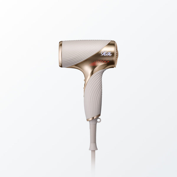 ReFa BEAUTECH DRYER SE gold and ivory product on white background