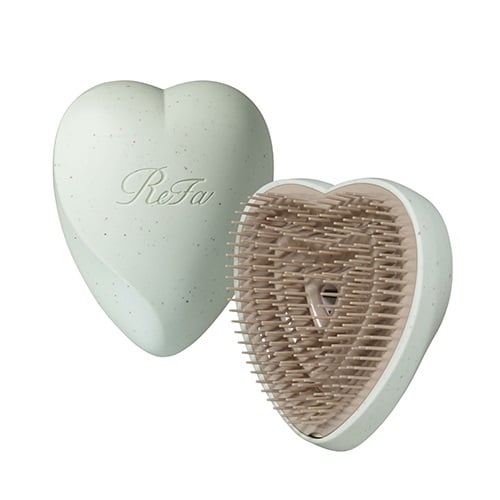 ReFa HEART BRUSH Earth Green with cover