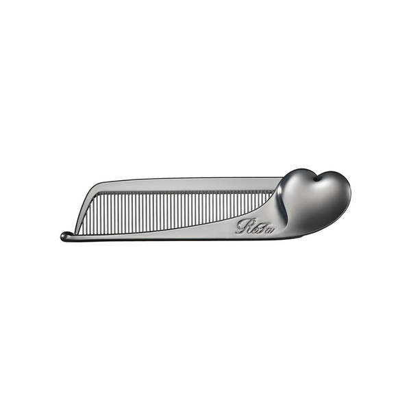 ReFa HEART COMB Aira CHROME on a clean white background