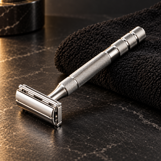 Schick Classic Double Edge premium silver metal razor