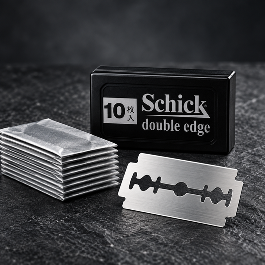 Schick Classic Double Edge stainless steel replacement blades and dispenser