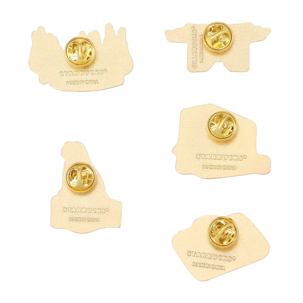 Starbucks Discovery Series Pin Badge Set TOKYO design