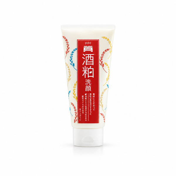 pdc Wafood Made Sake Lees Face Wash 170g em um fundo branco