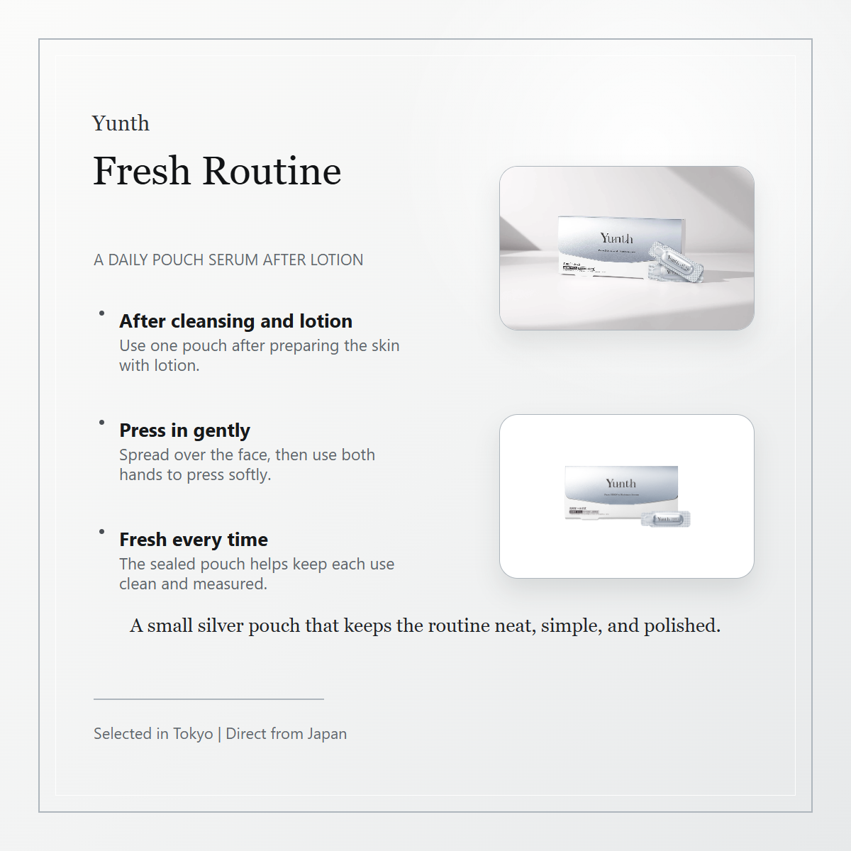 Yunth Pure PDRN Moisture Serum fresh routine