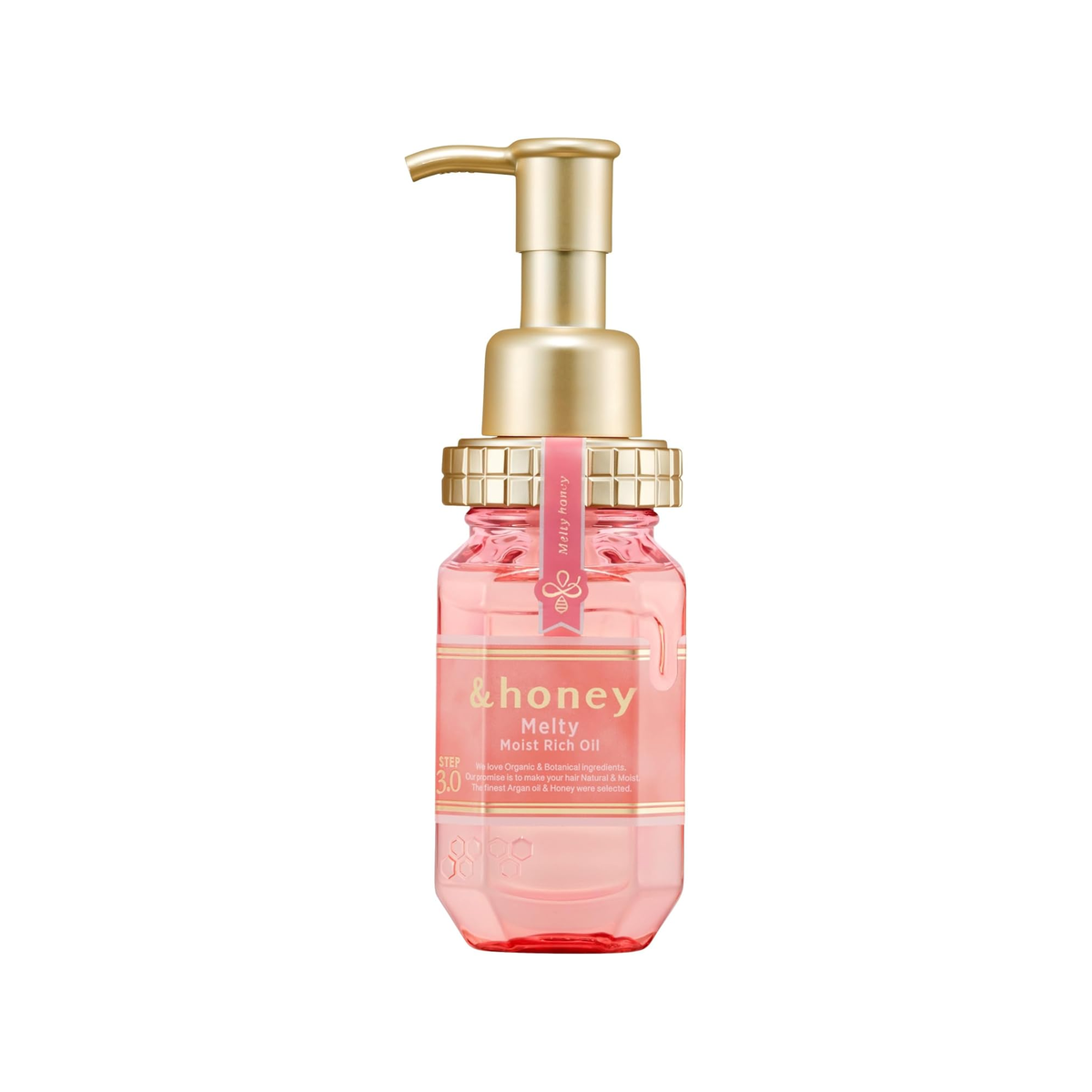 &honey Melty Moist Rich Hair Oil 3.0 100mL on white background