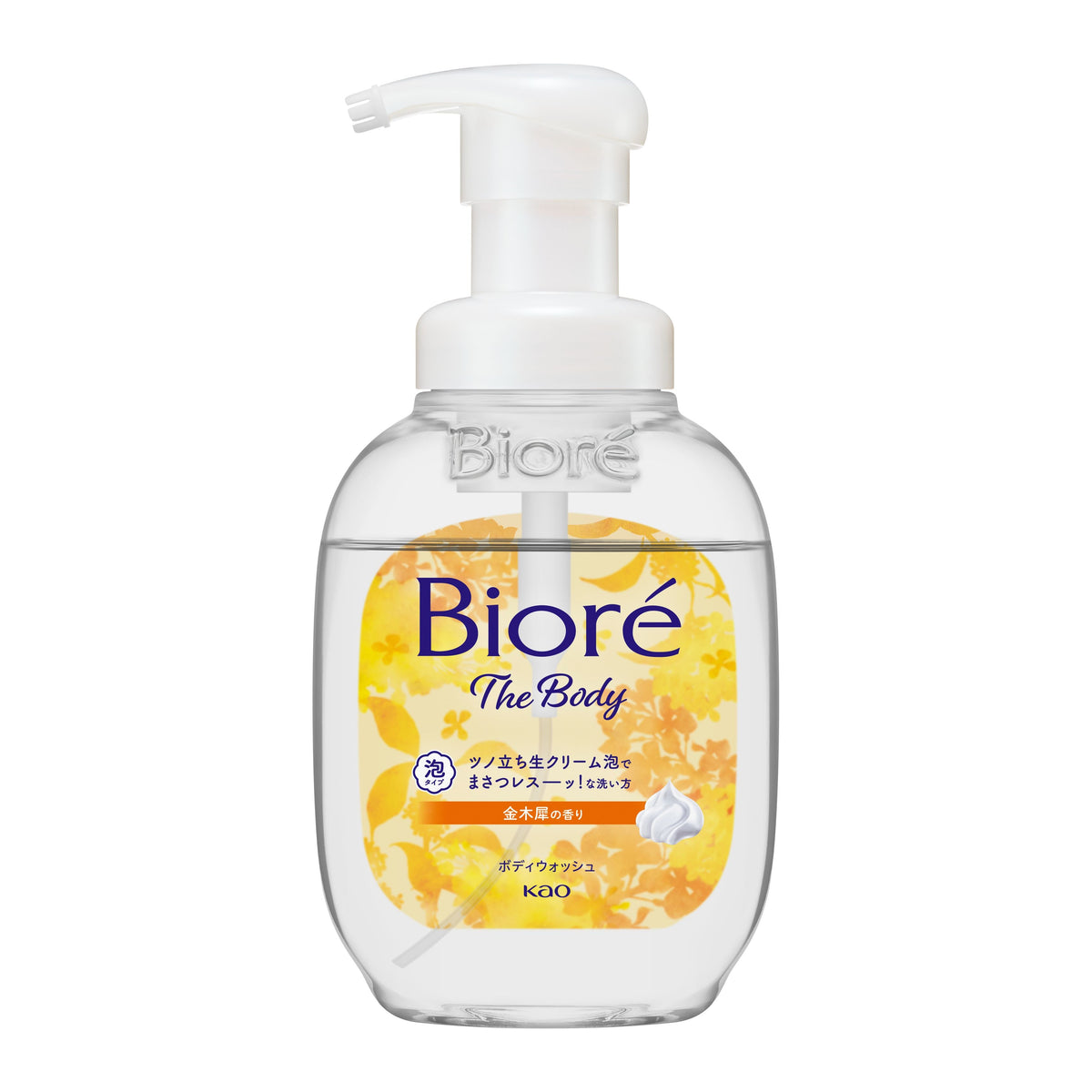 Biore The Body Osmanthus espuma de banho, 540 mL frasco de bomba