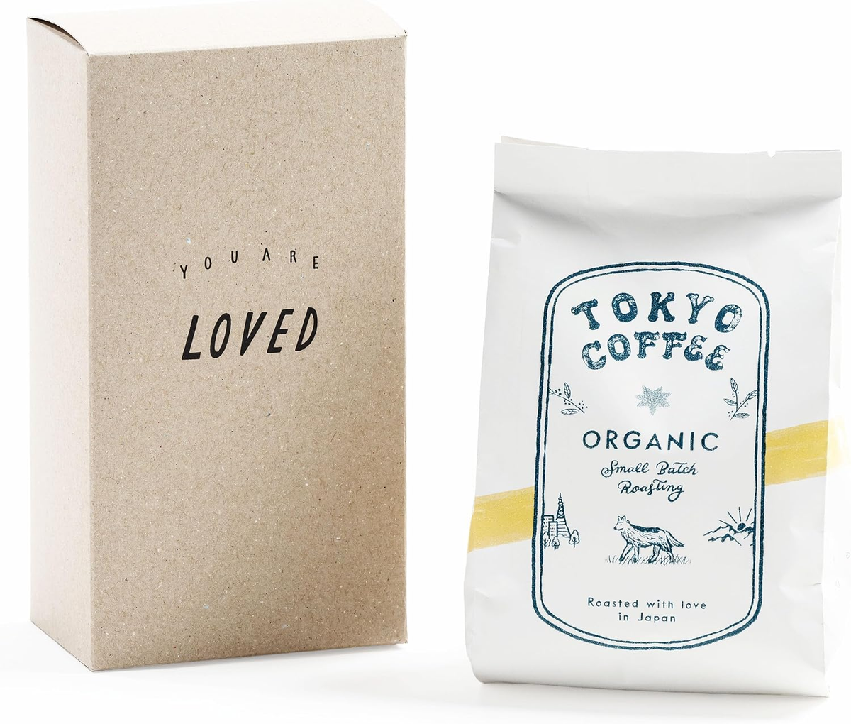 TOKYO COFFEE organic gift box and coffee bag