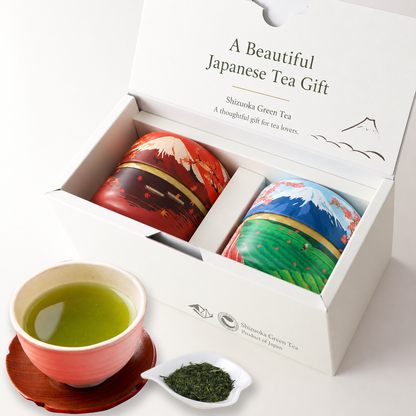 English image 1: Japanese green tea gift set