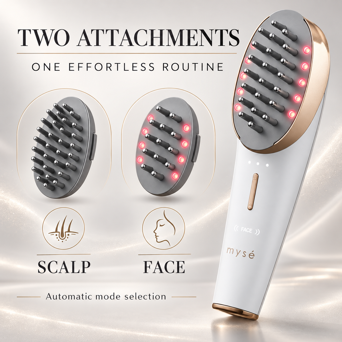MYSE Scalp Lift Plus attachments for scalp and face