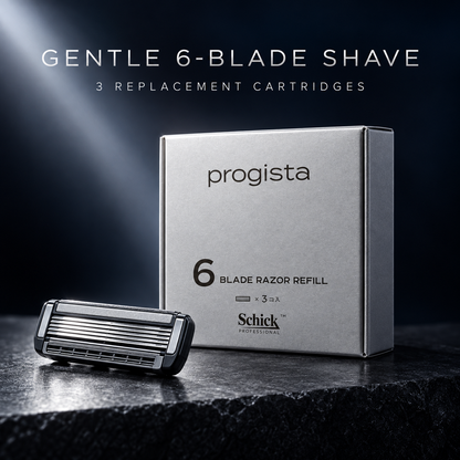 progista gentle 6-blade shave replacement cartridges