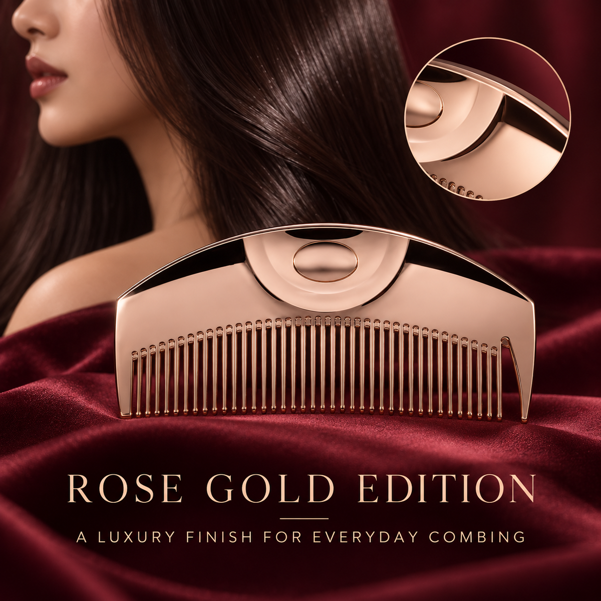 K24GP Tsuki Rose Gold luxury finish detail