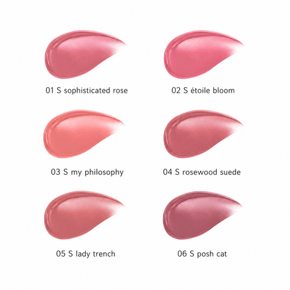 DECORTÉ Rouge Decorté Cream Satin six shade color chart