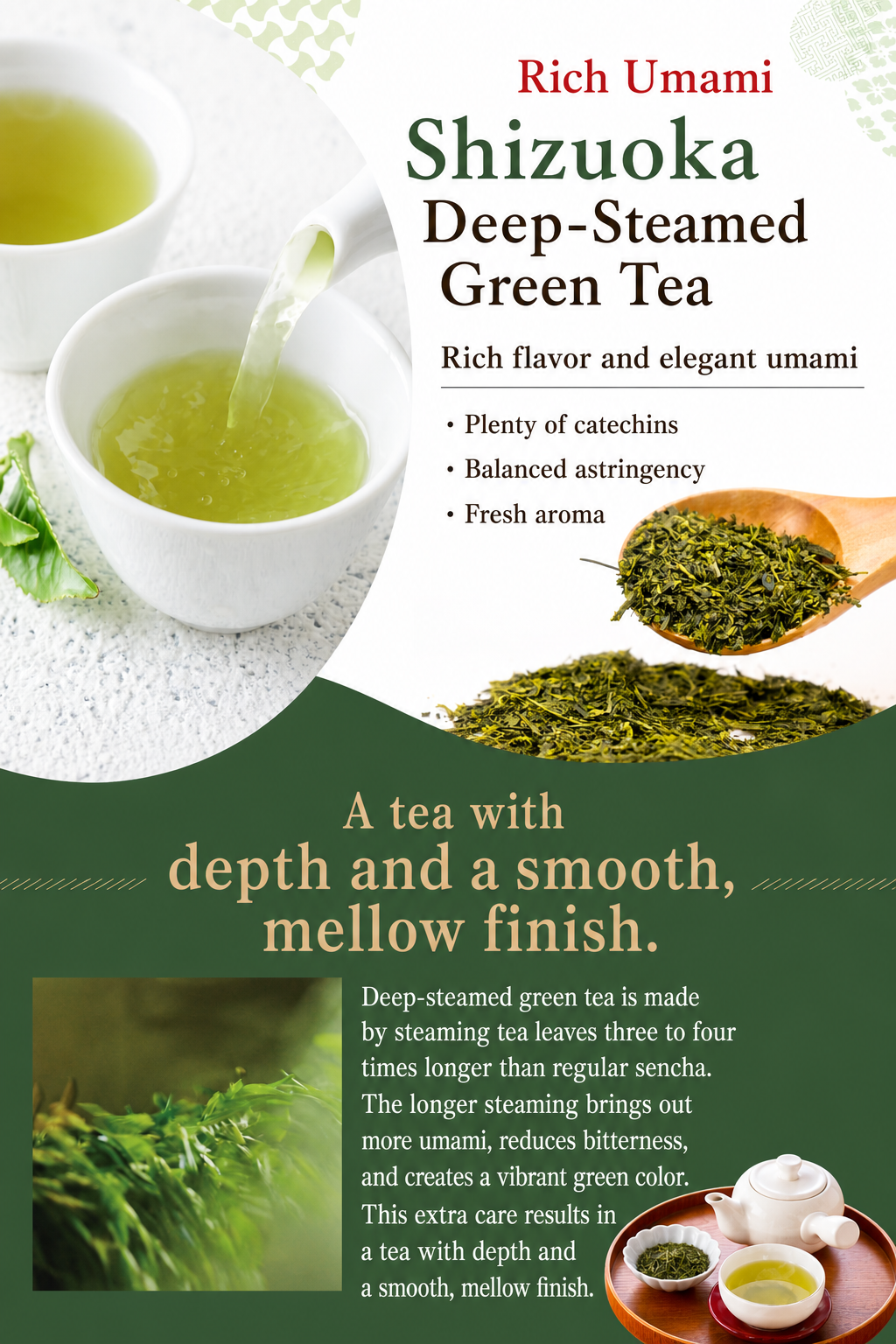 English image 4: Shizuoka deep-steamed green tea