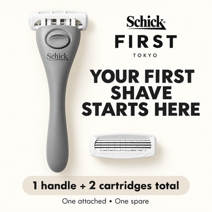 One handle with attached cartridge and one spare cartridge
