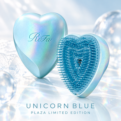 ReFa HEART BRUSH Unicorn Blue PLAZA limited edition