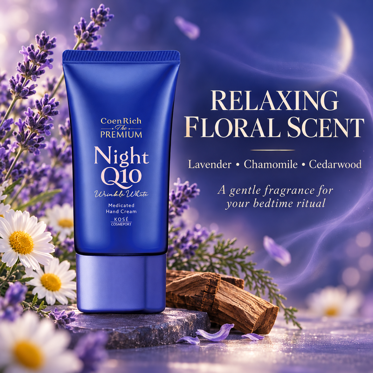 CoenRich Night Q10 relaxing floral scent