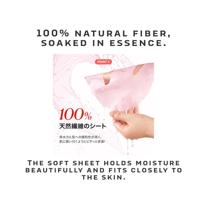 LIALUSTER Rose PDRN Retinol Re:Volume Mask | Japanese Firming Sheet Mask 7 Sheets