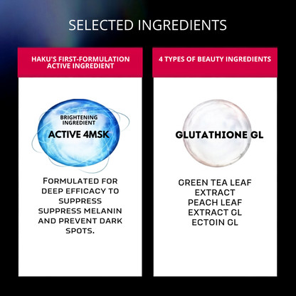 HAKU Brightening Cream Mask 75g | Japanese Medicated Night Cream Mask