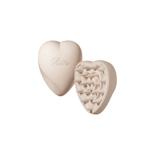 ReFa HEART BRUSH for SCALP | Japanese Shiatsu Scalp Brush with Stand