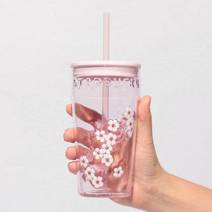 Starbucks SAKURA2026 Glass Tumbler Pink 473mL
