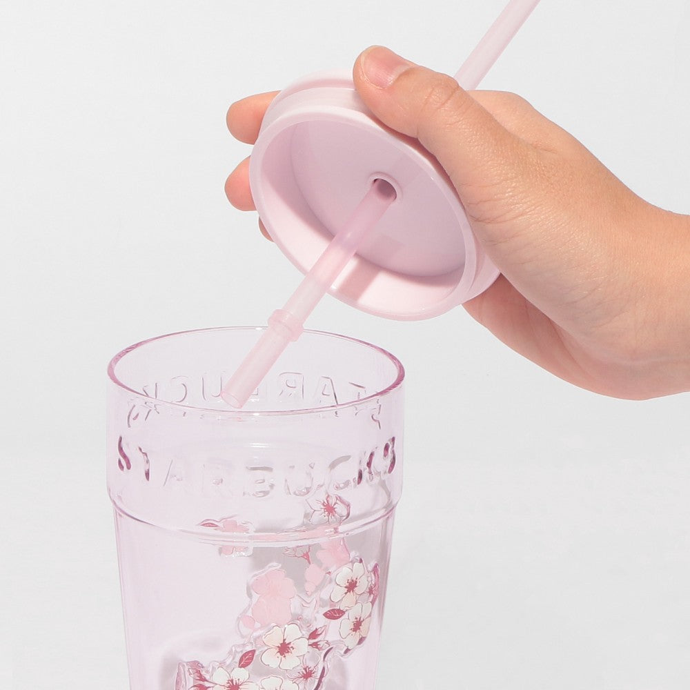 Starbucks SAKURA2026 Glass Tumbler Pink 473mL