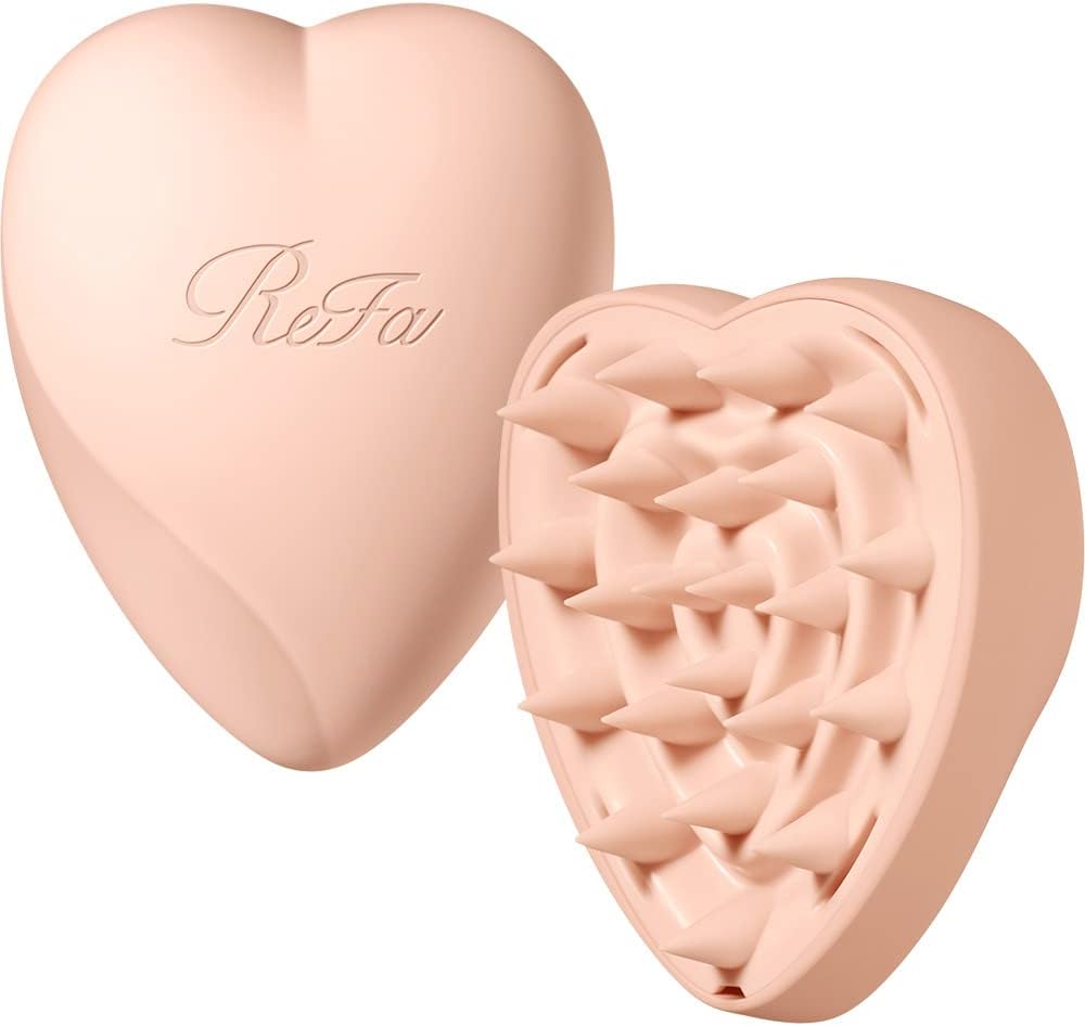 ReFa HEART BRUSH for SCALP | Japanese Shiatsu Scalp Brush with Stand