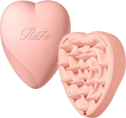 ReFa HEART BRUSH for SCALP | Japanese Shiatsu Scalp Brush with Stand