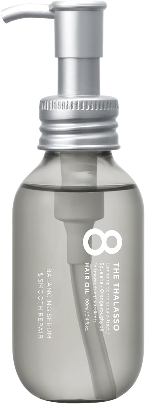 8 THE THALASSO Moist Hair Oil 100ml | Japanese Beauty Serum Hair Oil | 4 Scents
