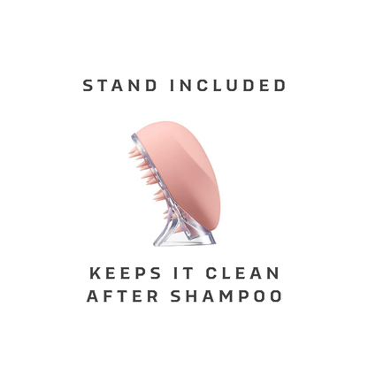 ReFa HEART BRUSH for SCALP | Japanese Shiatsu Scalp Brush with Stand
