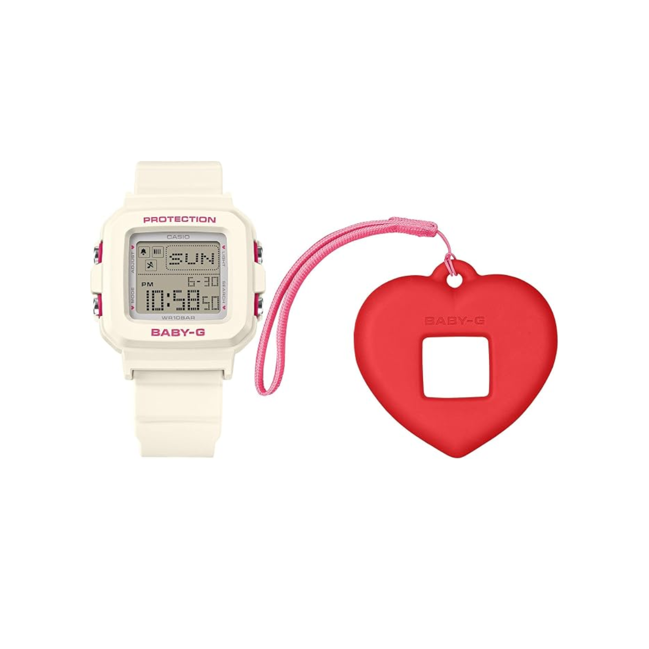CASIO BABY-G+PLUS BGD-10KH Heart Pop Color Digital Watch