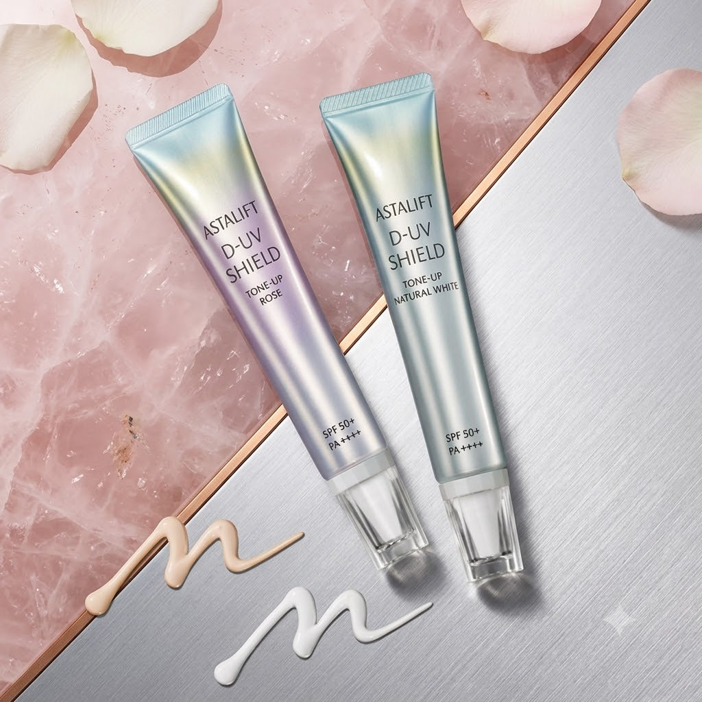 ASTALIFT D-UV Shield Tone-Up 30g | Rose / Natural White | SPF50+ PA++++ UV Primer from Japan