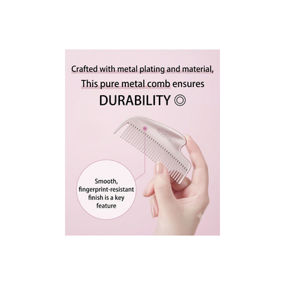 SALONIA Glossy Care Metal Kassa Comb